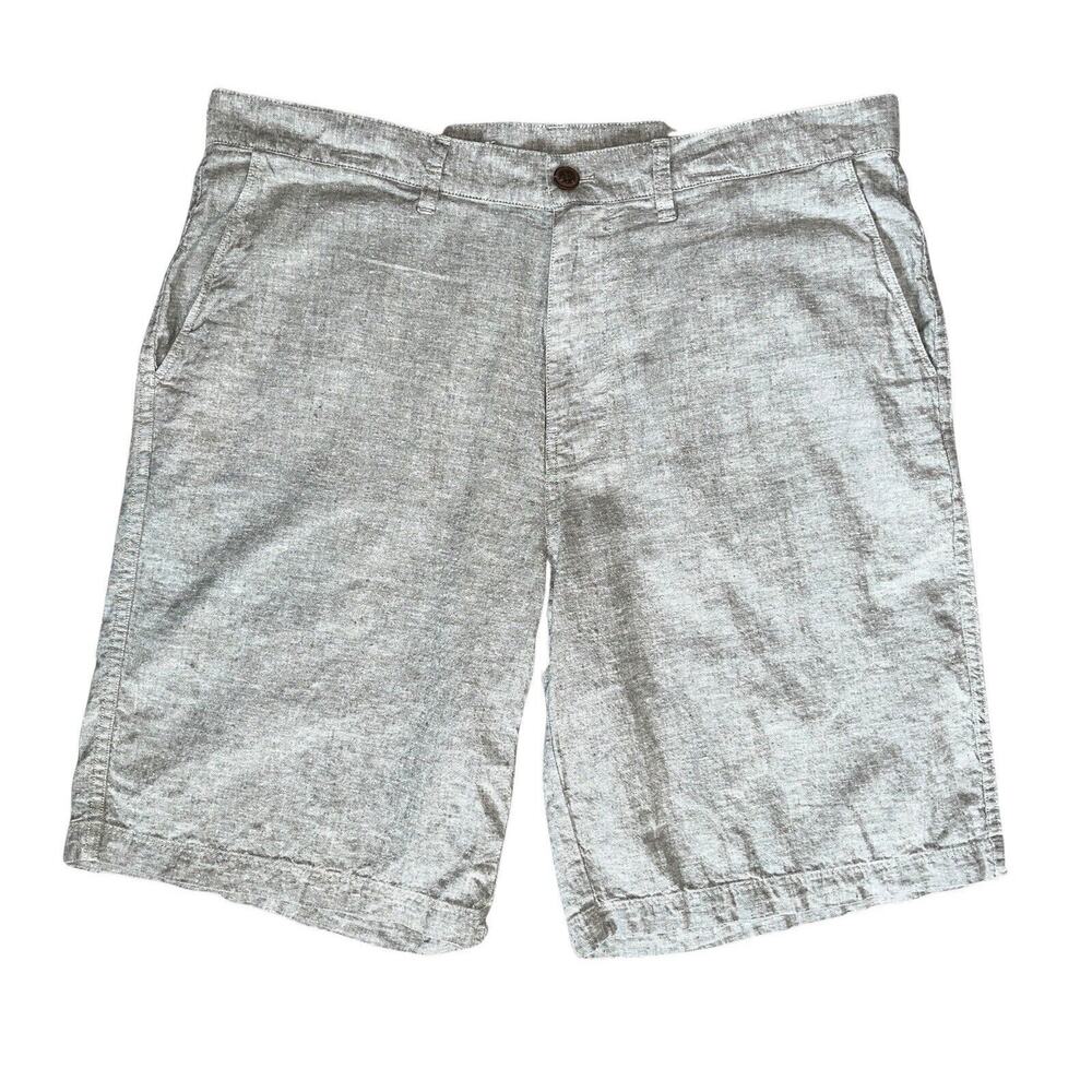 Patagonia Men's Back Step Shorts Size 36, 10" Hemp/Cotton‎ Chambray Gray EUC